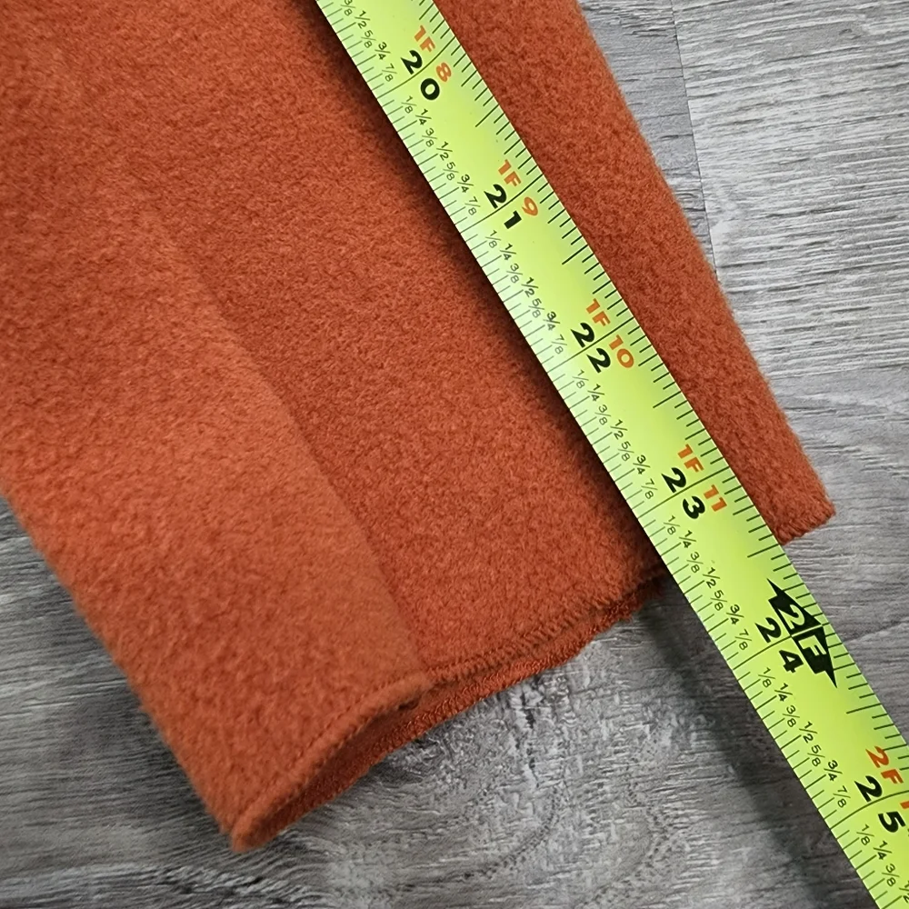RONEN CHEN Orange Fleece Button Down Jacket Medium